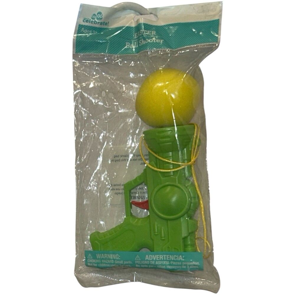 6x Way to Celebrate Green Easter Ball Shooter Toy